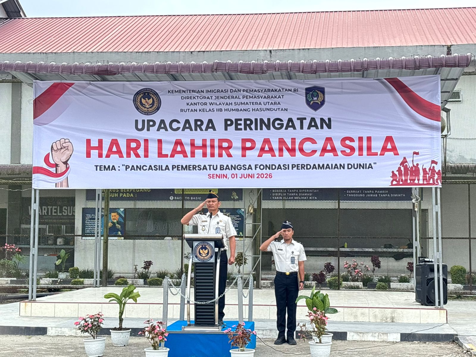 SEMANGAT KEBANGSAAN, RUTAN HUMBAHAS GELAR UPACARA HARI LAHIR PANCASILA 2026